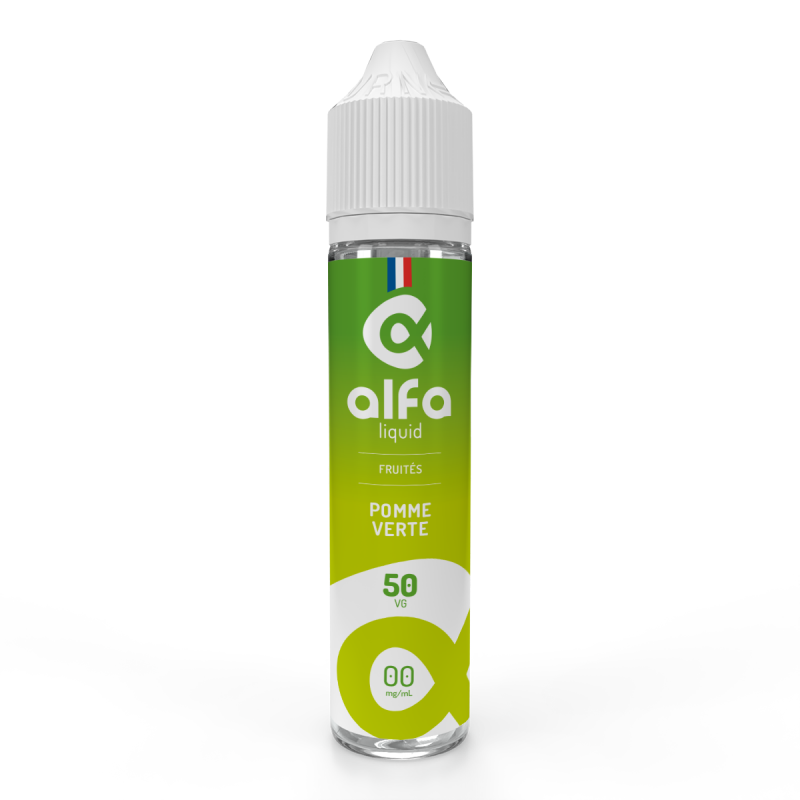 E-Liquido Pomme Verte - Alfaliquid (Mela verde) | Fruity | 10ml, 50ml in 70ml | 50/50