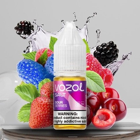 Sour Berries 10ml Sali di nicotina| 20mg | 50/50 Liquido | Vozol