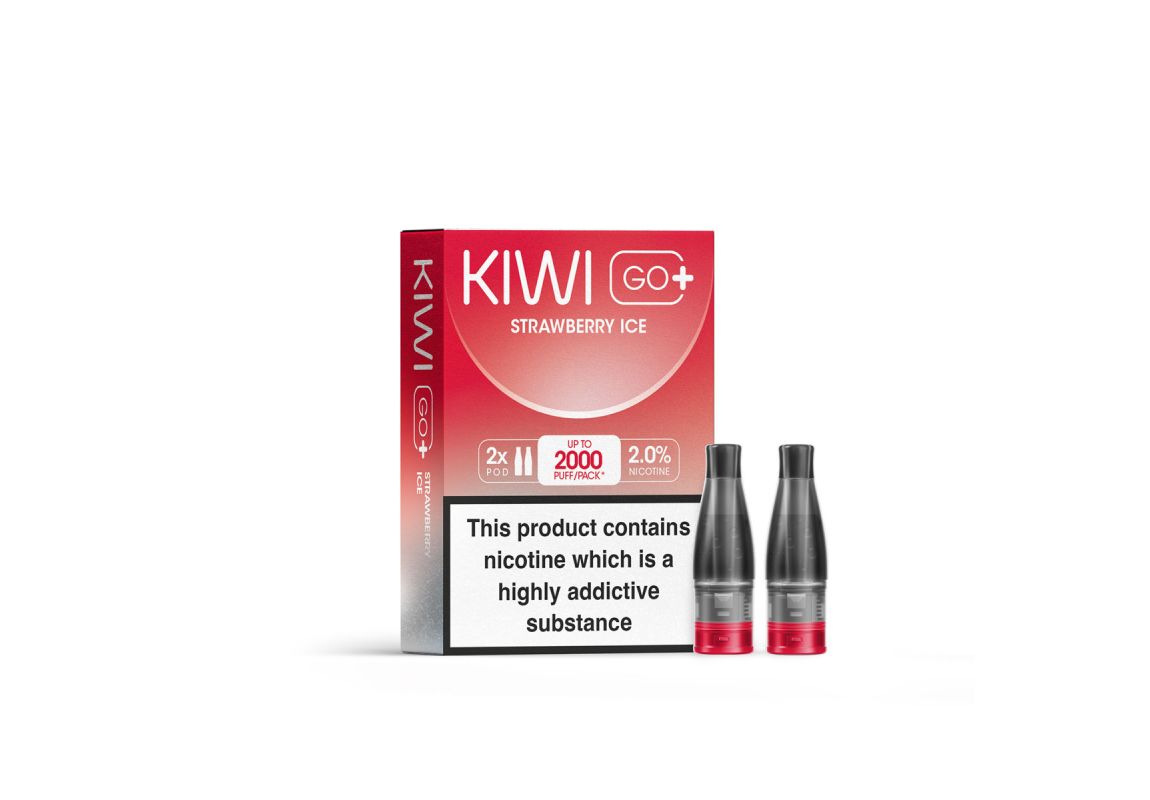 Kiwi GO PLUS cartridges - Strawberry Ice - Kiwi Vapor | Pack x2