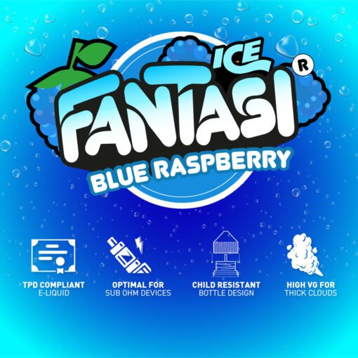 Blue Raspberry 70/30 E-Liquide (Framboise bleue) | Fantasi