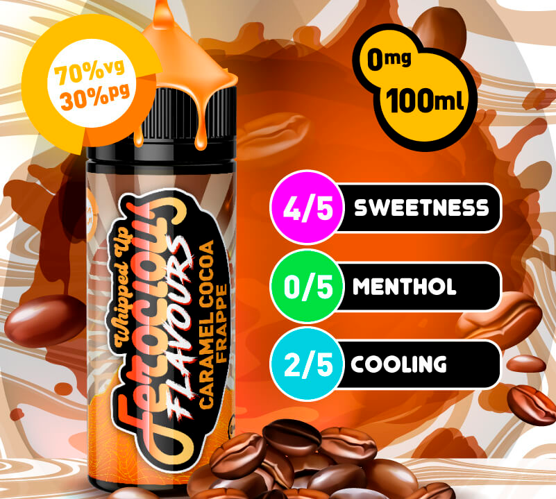 Caramel Cocoa Frappe 70/30 | Ferocious E-Liquid