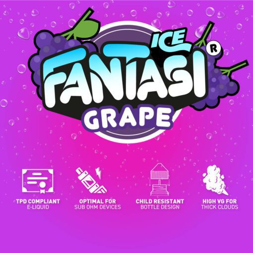 Grape Ice 70/30 E-Liquid (Traubeneis) | Fantasi