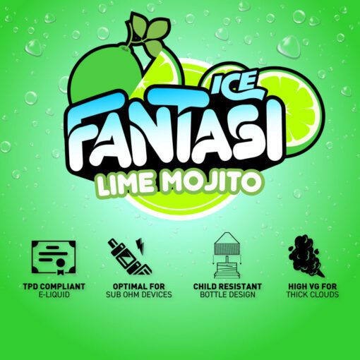 Lime Mojito Ice 70/30 E-Liquid (Limetten-Mojito-Eis) | Fantasi