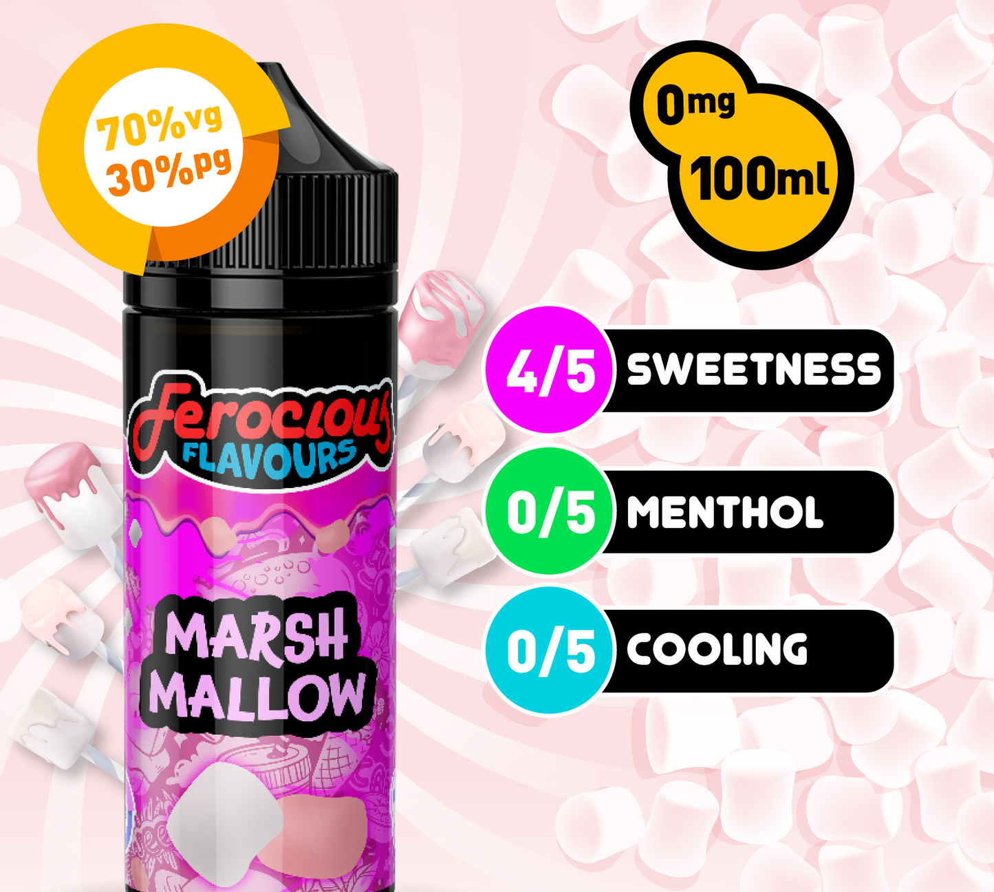 Marshmallow 70/30 | E-Liquide Ferocious