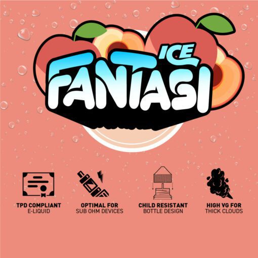 Peach Ice 70/30 Liquido (Gelato alla pesca) | Fantasi