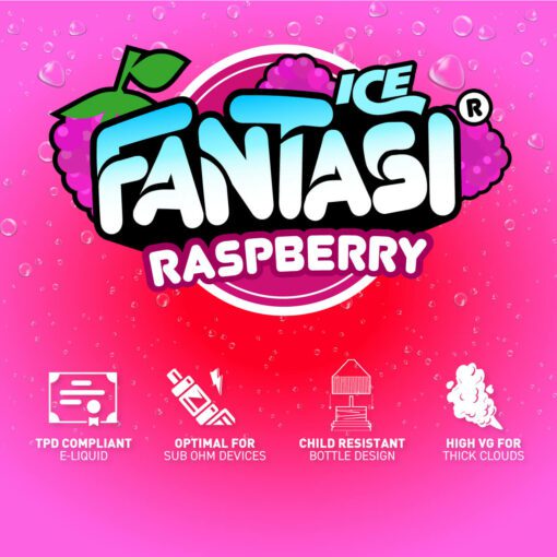 Raspberry Ice 70/30 Liquido (Gelato al lampone) | Fantasi