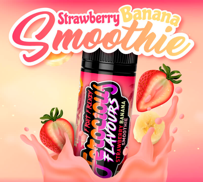 Strawberry Banana Smoothie 70/30 | Ferocious E-Liquid