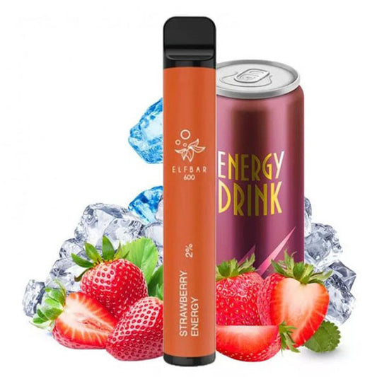 Elf Bar 600 - Strawberry Energy 20 mg - Disposable