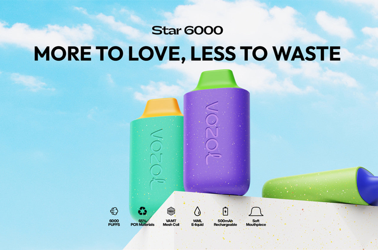 Sour Apple Ice 20mg - Vozol Star 6000 - Einweg Disposable