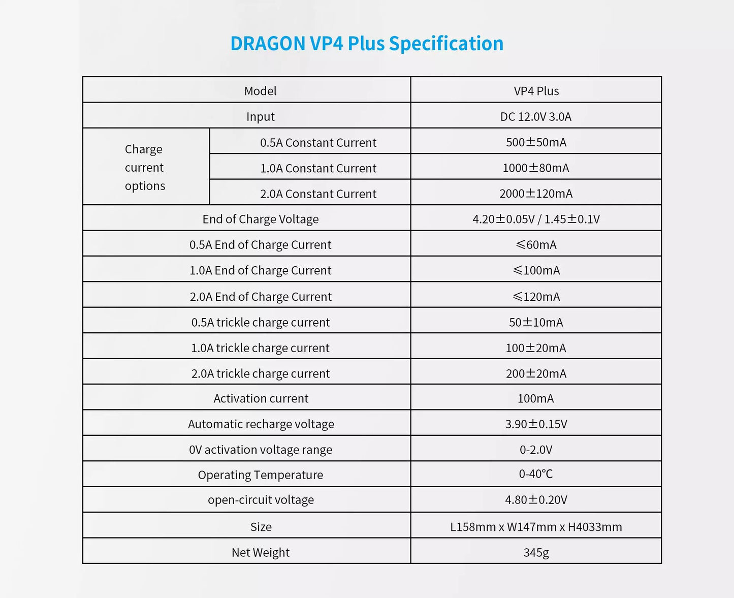 XTAR Dragon VP4 Plus Accu charger