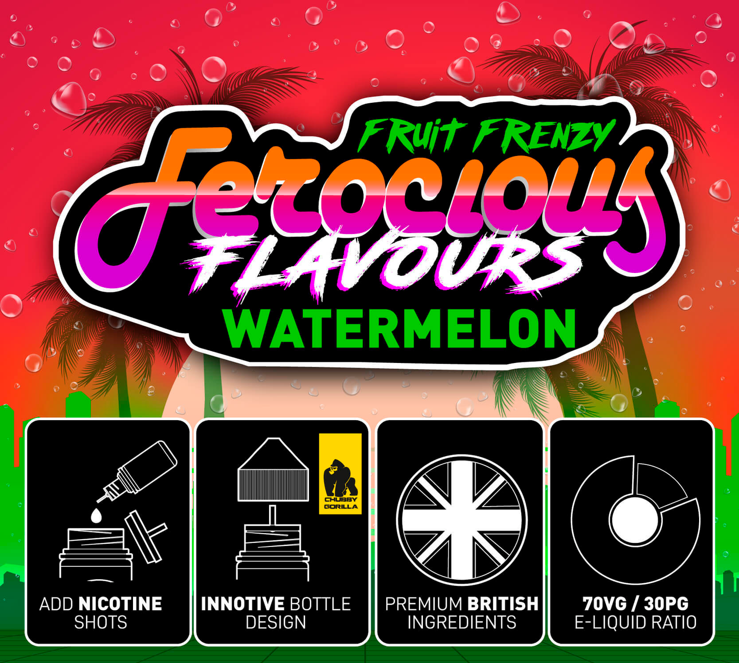 Watermelon 70/30 | Ferocious E-Liquid