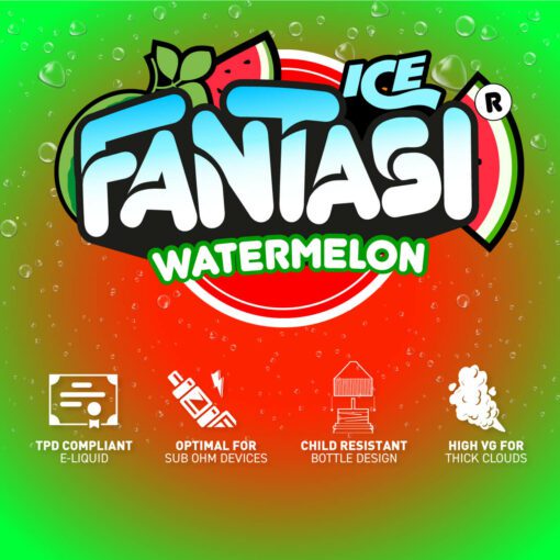 Watermelon Ice 70/30 E-Liquid (Wassermeloneneis) | Fantasi