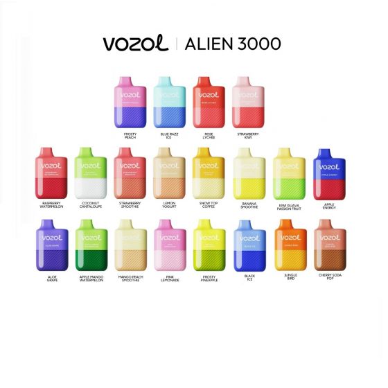 Blue Razz Ice 20mg - Vozol Alien 3000 - Einweg Disposable
