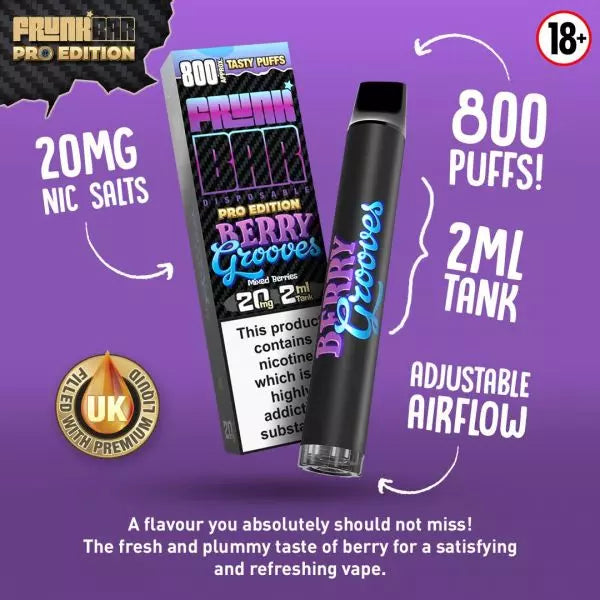 Frunk Bar 800 Pod (nicotine salt) 20mg - Disposable