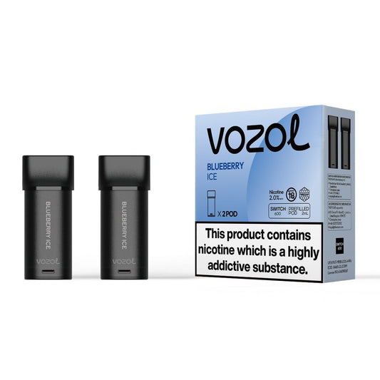 Vozol Switch 600 - Blueberry Ice - Cartridges Pod | x2