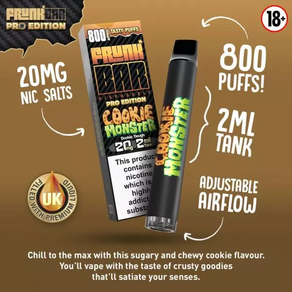 Frunk Bar 800 Pod (nicotine salt) 20mg - Disposable