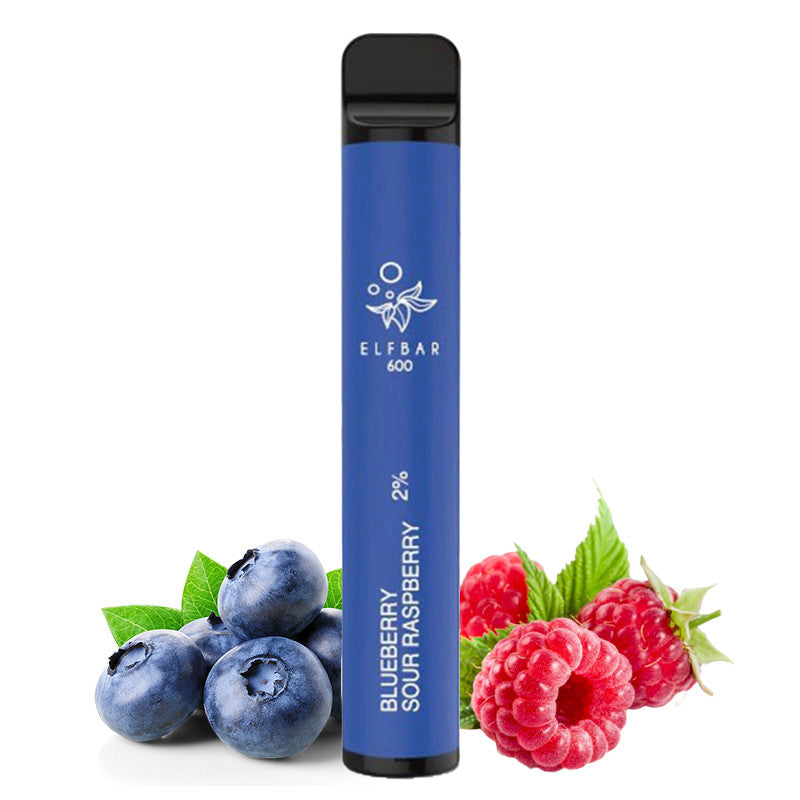 Elf Bar 600 - Blueberry Sour Raspberry 20mg - Usa E Getta