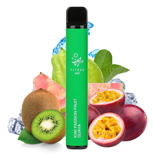 Elf Bar 600 - Kiwi Passion Fruit Guava 20mg - Einweg Disposable