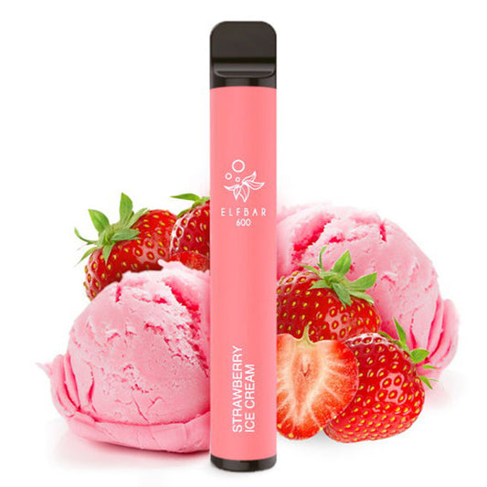 Elf Bar 600 - Strawberry Ice Cream 20mg - Usa E Getta