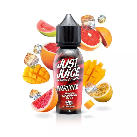 Just Juice Fusion Mango & Blood Orange On Ice, 50ml, E-Liquide | 70/30 (Mangue et orange sanguine sur glace)