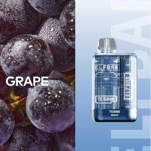 Grape 20mg - Elf Bar TE5000 - Disposable