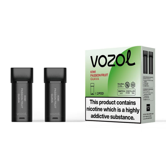 Vozol Switch 600 - Kiwi Passionfruit Guava - Cartridges Pod | x2
