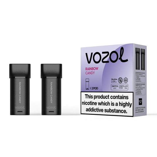 Vozol Switch 600 - Rainbow Candy - Cartridges Pod | x2