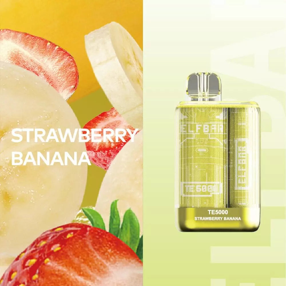 Strawberry Banana 20mg - Elf Bar TE5000 - Einweg Disposable