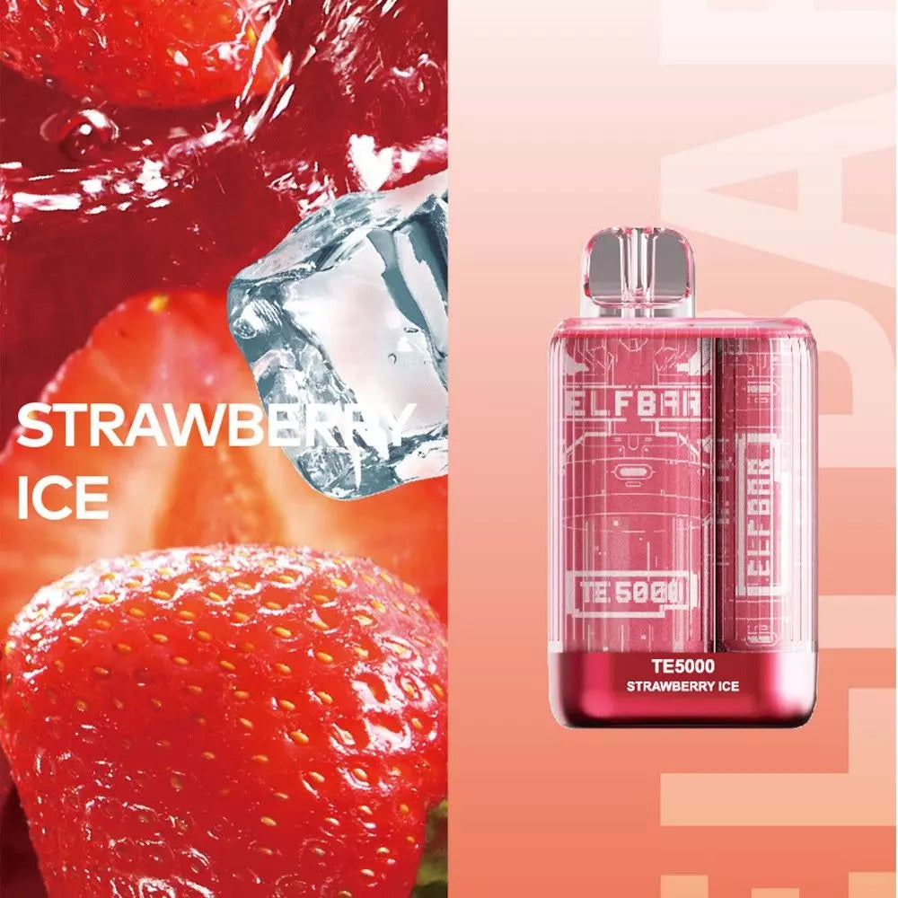 Strawberry Ice 20mg - Elf Bar TE5000 - Einweg Disposable