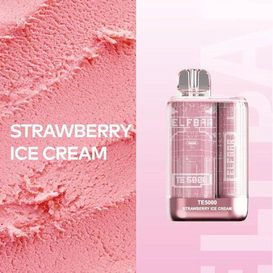 Strawberry Ice Cream 20mg - Elf Bar TE5000 - Disposable