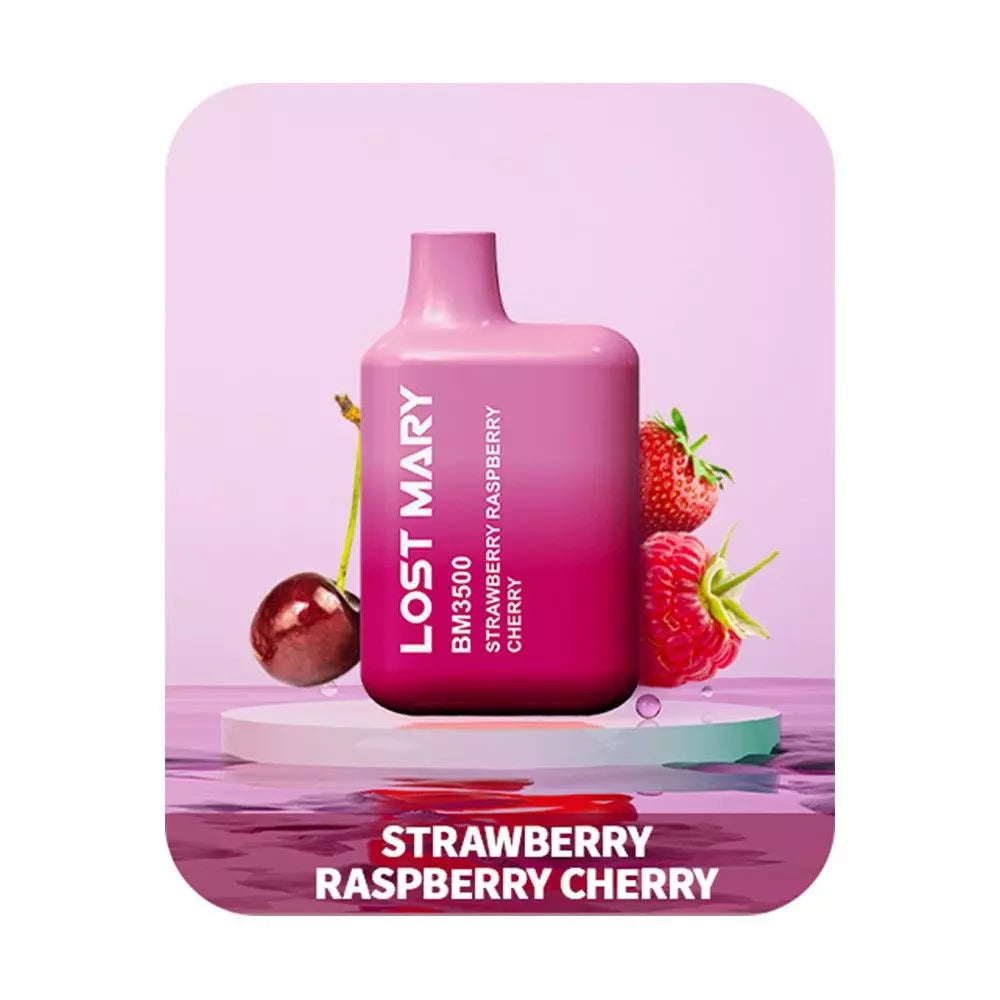 Strawberry Raspberry Cherry 20mg - Lost Mary BM3500 - Einweg Disposable