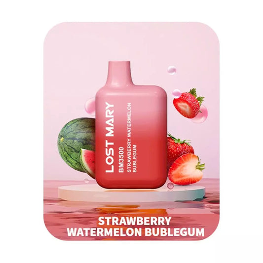Strawberry Watermelon Bubblegum 20mg - Lost Mary BM3500 - Einweg Disposable