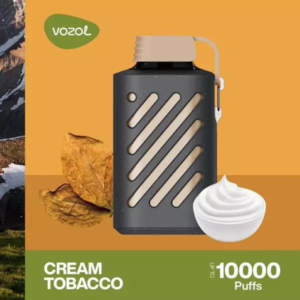 Cream Tobacco 20mg Vozol Gear 10000, Einweg Disposable