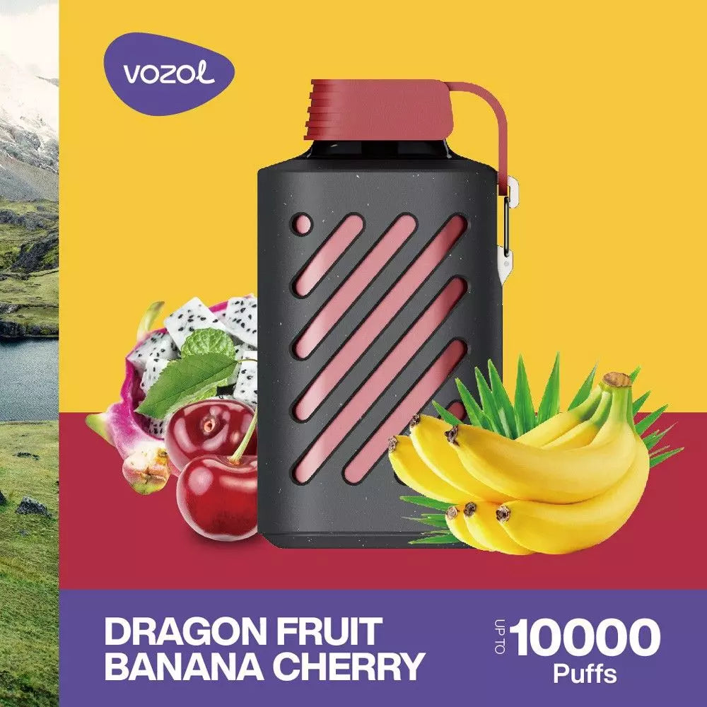 Dragonfruit Banana Cherry 20mg Vozol Gear 10000, Einweg Disposable