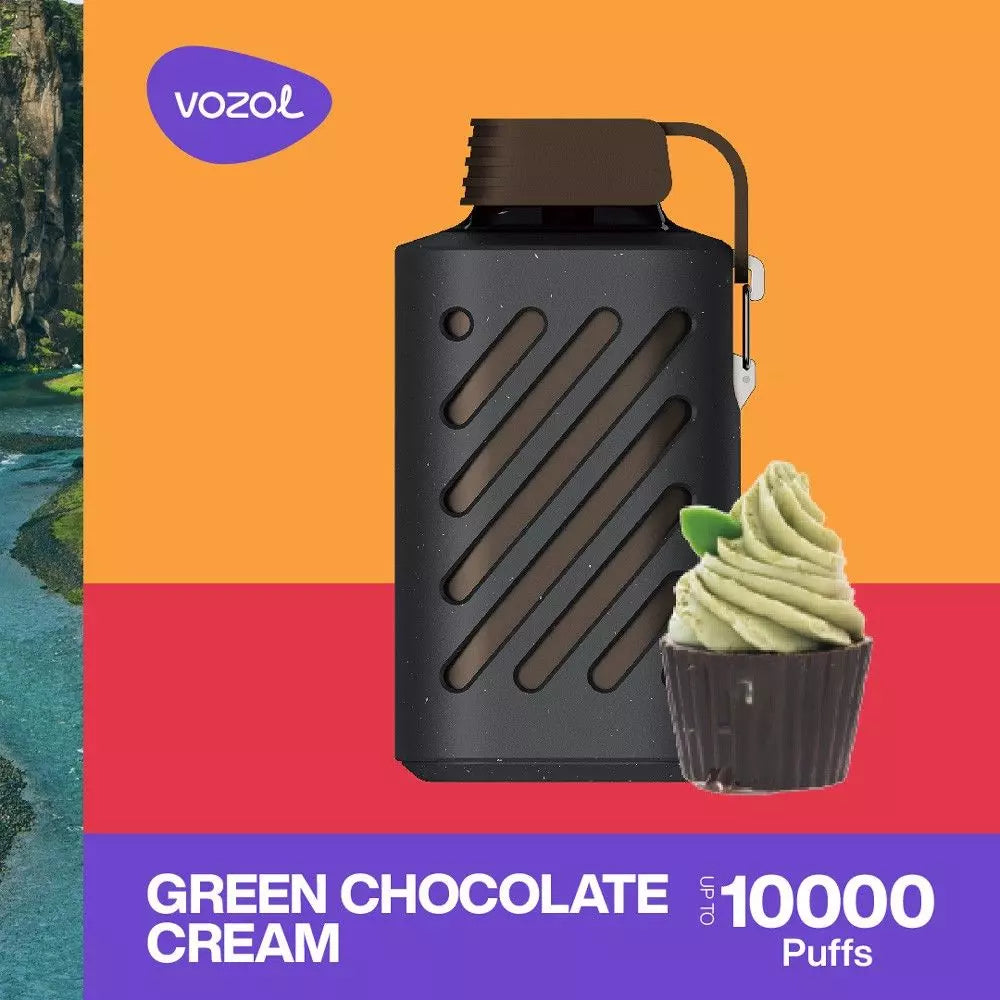 Green Chocolate Cream 20mg Vozol Gear 10000, Einweg Disposable